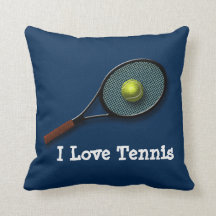 Carreau aime tennis de bleu "je" avec la raquette