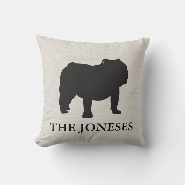 Coussin Carreau américain de bouledogue (Recto)