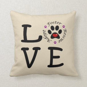 Coussin Carreau animal de polyester d'amour de délivrance