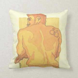 Coussin Carreau arrière de suspensoir de jaune