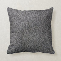 Carreau avec simili cuir gris-foncé