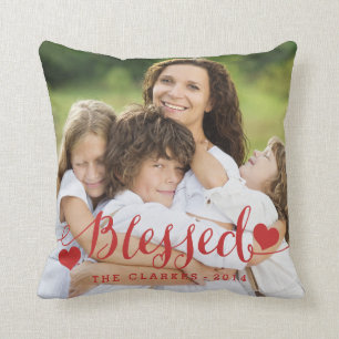Coussin Carreau béni de photo de vacances de
