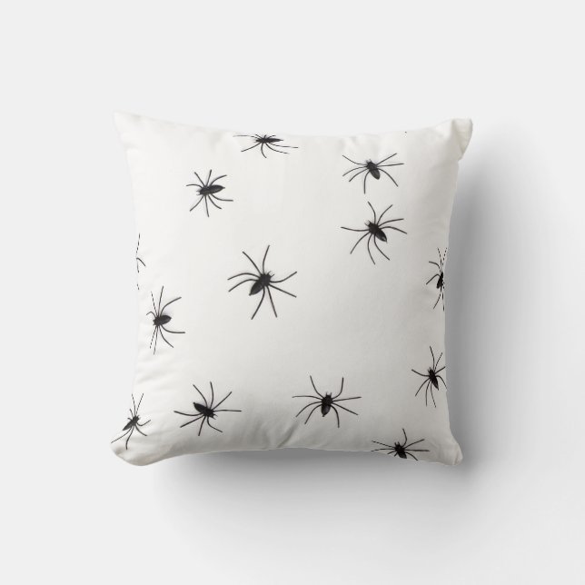 Coussin Carreau blanc avec des araignées (Recto)