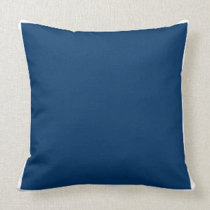 Coussin Carreau bleu/blanc simple solide fait sur commande