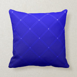 Coussin Carreau bleu d'art abstrait de dragon de fantôme