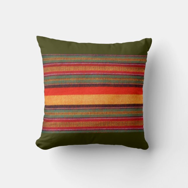 Coussin Carreau couvrant de Shuka de masai (Recto)