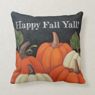 Coussin Carreau customisé "de citrouilles de tableau