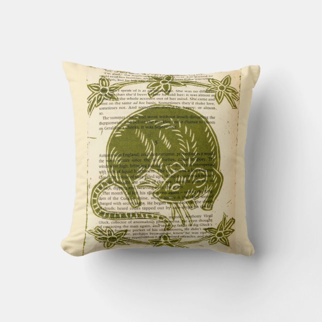 Coussin Carreau d'amants de rat (Recto)