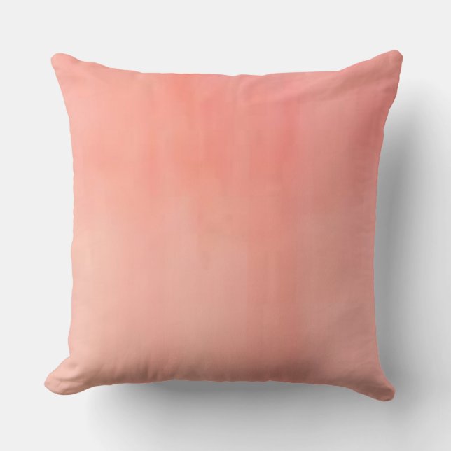 Coussin Carreau d'aquarelle de pêche (Recto)