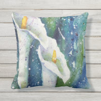 Carreau d'aquarelle de zantedeschia