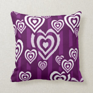 Coussin Carreau d'art d'aerographe de Purple Heart