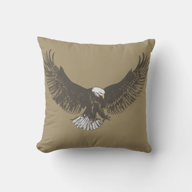 Coussin Carreau d'art d'Eagle (Recto)