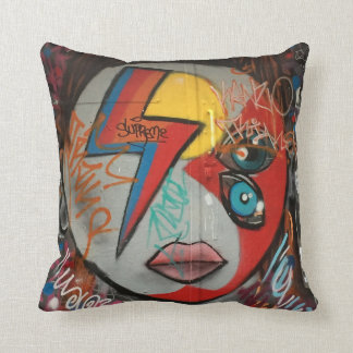 Coussin Carreau d'art/graffiti de rue de chimères de Ziggy