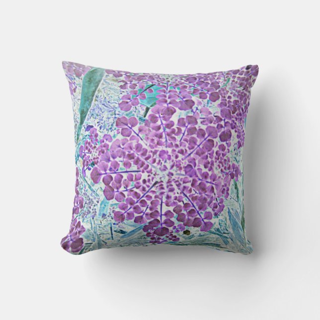 Coussin Carreau de bleu de lavande (Recto)