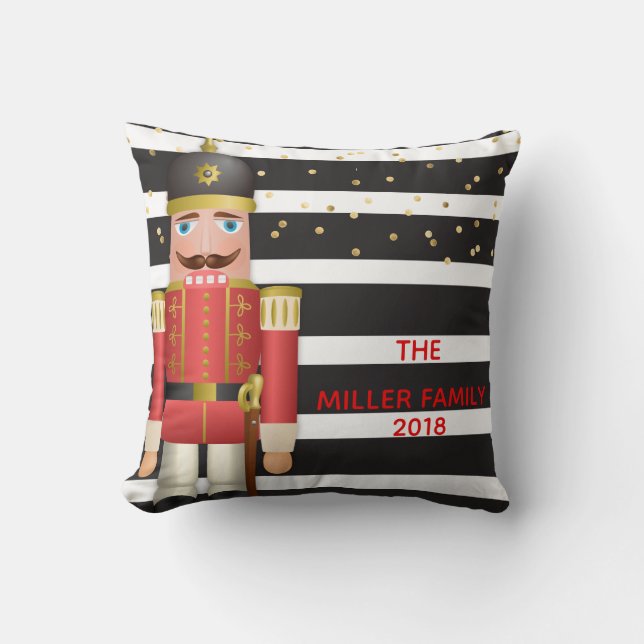 Coussin Carreau de casse-noix de Noël (Recto)