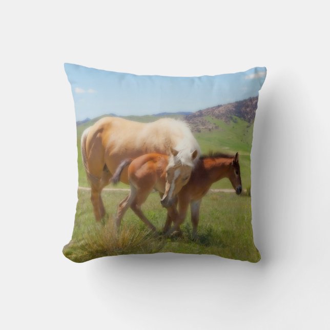 Coussin Carreau de cheval par la photo d'Amanda Smith (Recto)