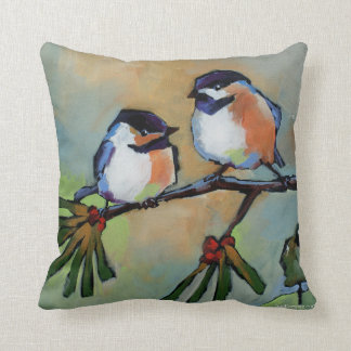 Coussin Carreau de Chickadees