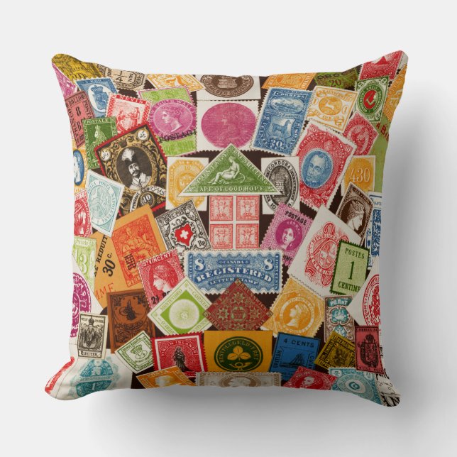 Coussin Carreau de collecteur de timbre (Recto)