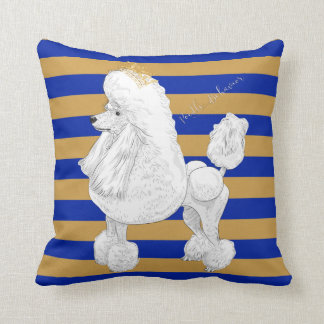 Coussin Carreau de comportement de caniche