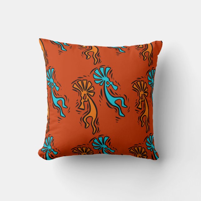 Coussin Carreau de conception de Natif américain (Recto)