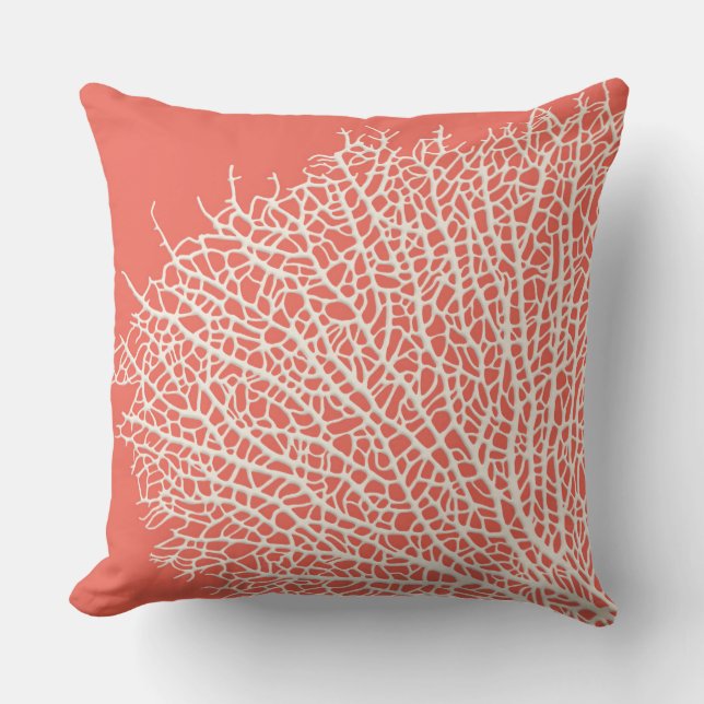 Coussin Carreau de corail de branche (Recto)