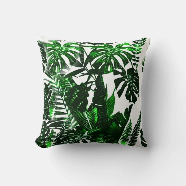 Coussin Carreau de coton de paume, carreau 16" x 16" (Recto)