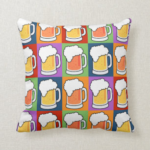 Coussin Carreau de coutume d'art de bruit de BIÈRE