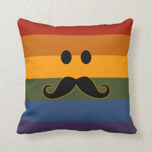 Coussin Carreau de coutume de fierté de moustache