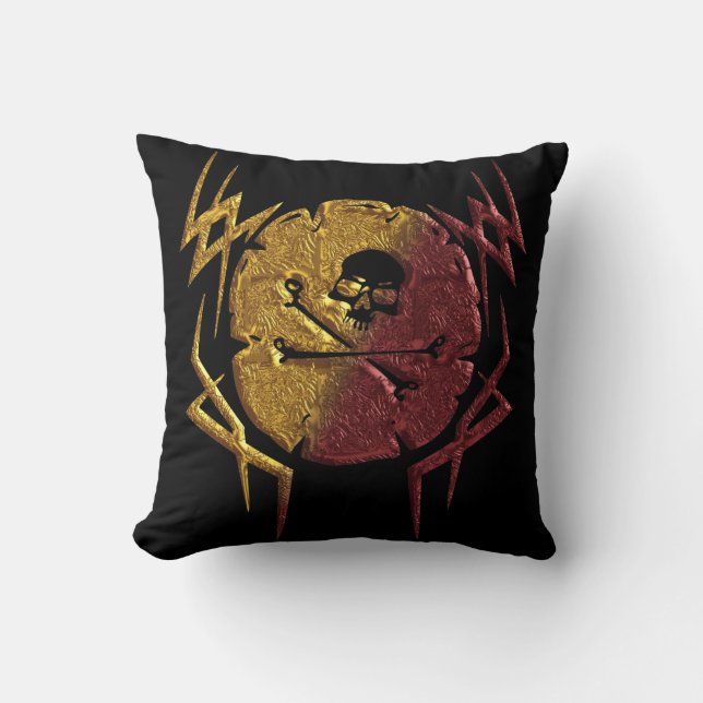 Coussin Carreau de crâne de pirate (Recto)