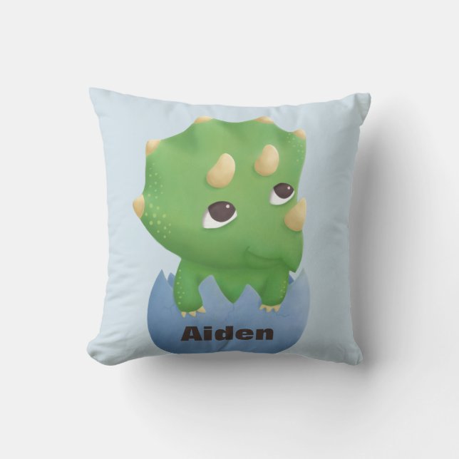 Coussin Carreau de crèche de bébé de dinosaure de (Recto)