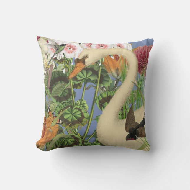 Coussin Carreau de cygne/personnalisable (Recto)