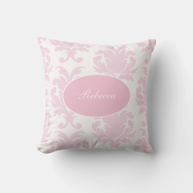 Coussin Carreau de damassé de monogramme (Recto)
