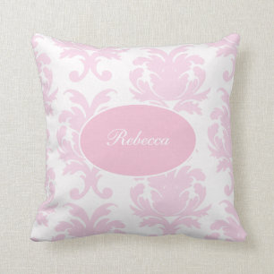 Coussin Carreau de damassé de monogramme