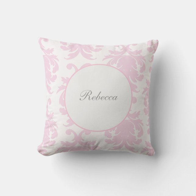 Coussin Carreau de damassé de monogramme (Recto)