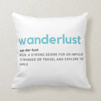 Coussin Carreau de définition d'envie de voyager
