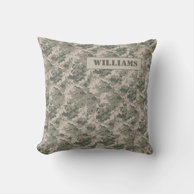 Coussin Carreau de divan d'ACU Camoflauge Digital d'ARMÉE (Recto)