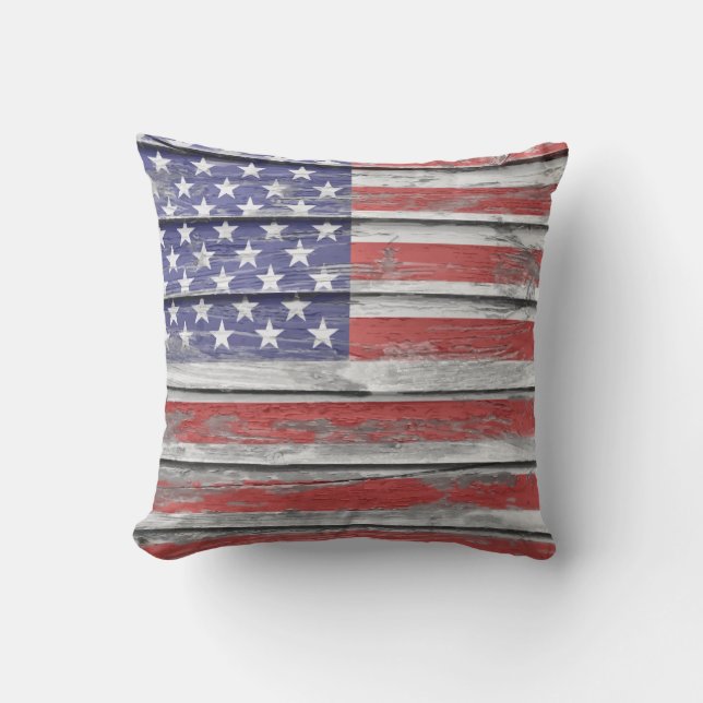Coussin Carreau de drapeau américain (Recto)