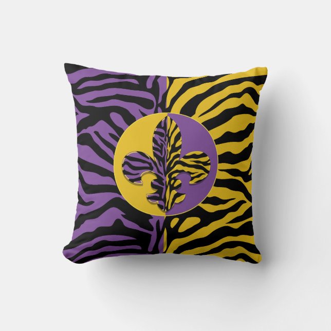 Coussin Carreau de Fleur de lis de tigre (Recto)