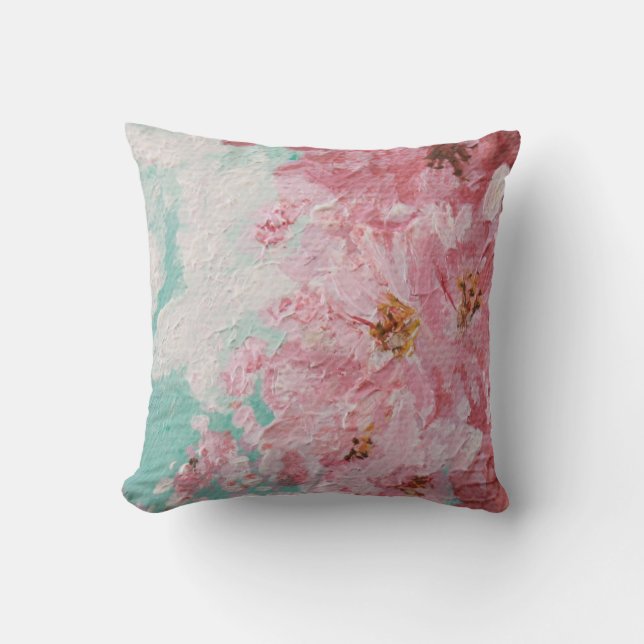 Coussin Carreau de fleurs de cerisier (Recto)