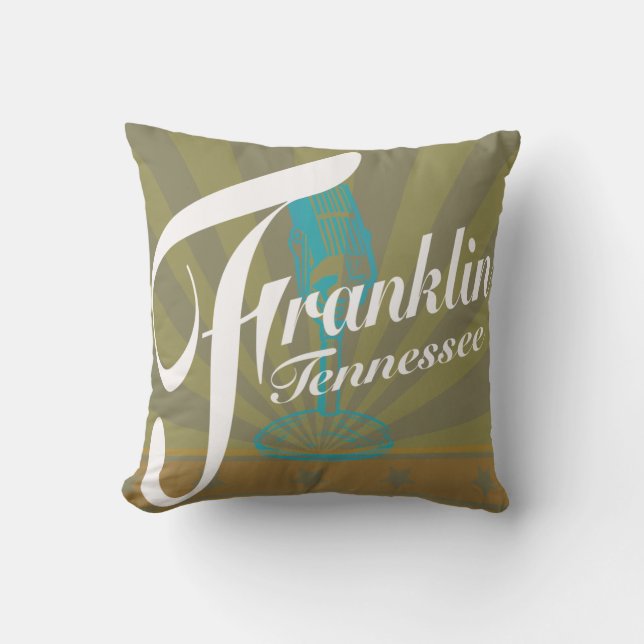 Coussin Carreau de Franklin Tennessee (Recto)