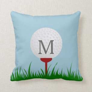 Coussin Carreau de golf de monogramme