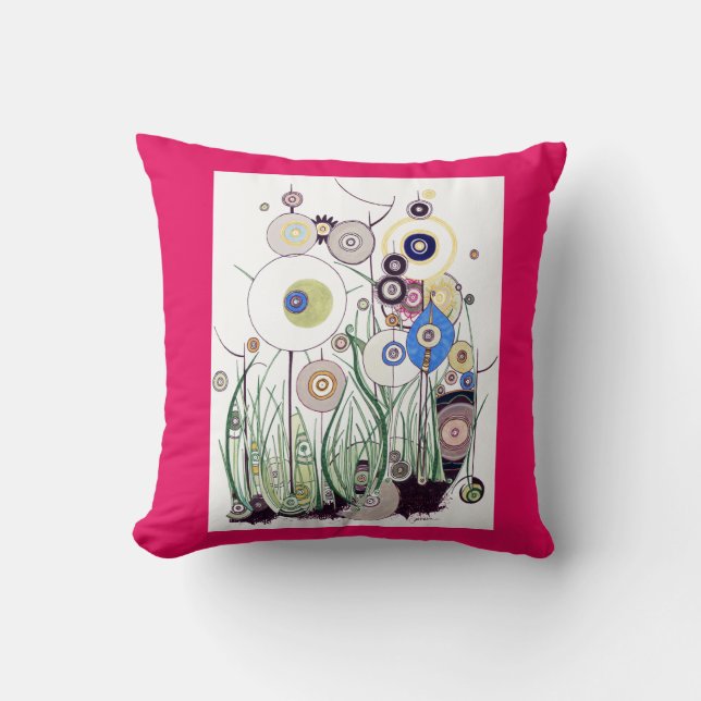 Coussin Carreau de grive et d'envie de voyager (Recto)