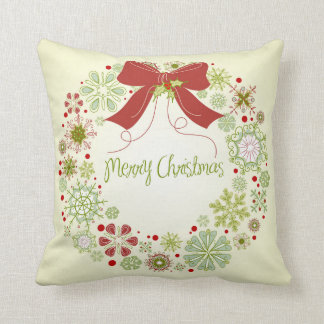 Coussin Carreau de guirlande de Joyeux Noël