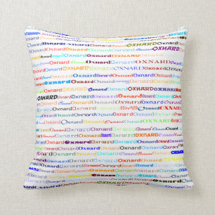 Coussin Carreau de la conception II des textes d'Oxnard