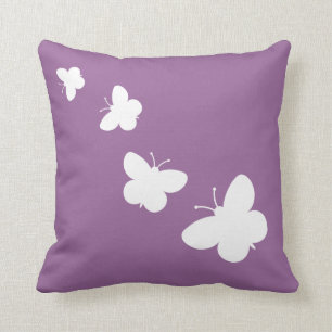 Coussin Carreau de lavande avec des papillons