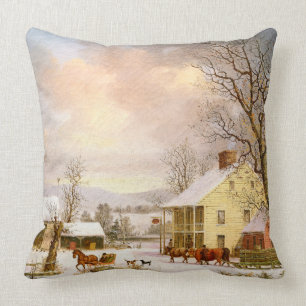 Coussin Carreau de magasin de tour de Sleigh de cheval de