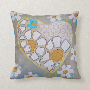 Coussin Carreau de marguerites