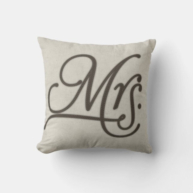 Coussin Carreau de Mme Textured (Recto)