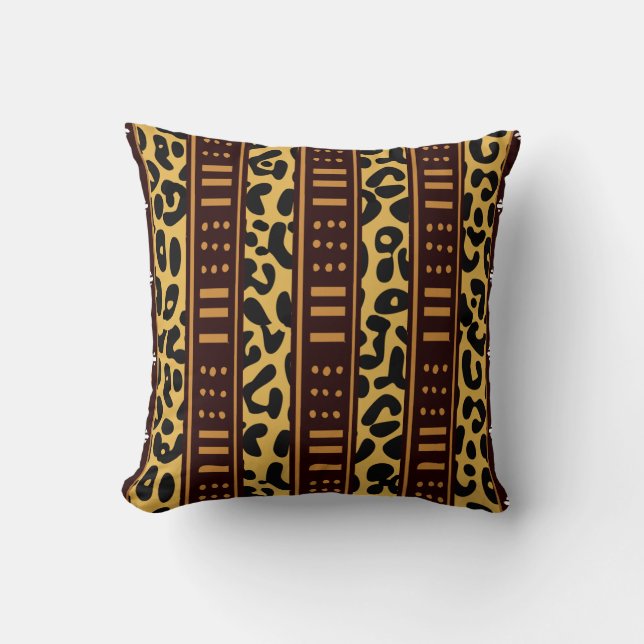 Coussin Carreau de Mudcloth (Recto)