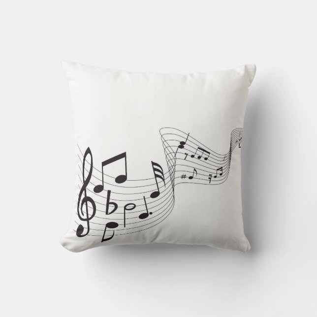 Coussin Carreau de note musicale (Recto)